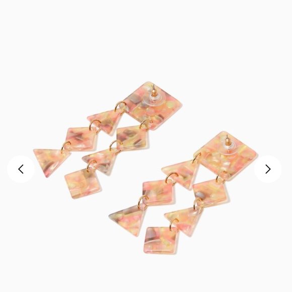 Lele Sadoughi Spotlight Chandelier Earrings - Orange - Picture 4 of 9